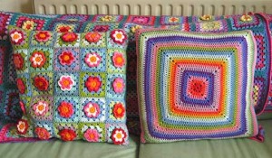 Pillows in Crochet - вязаные подушки